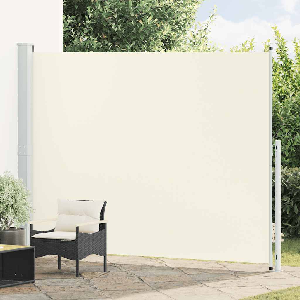 Tuinscherm uittrekbaar 220x300 cm crème is nu te koop bij PeponiXL, paradijselijk wonen!