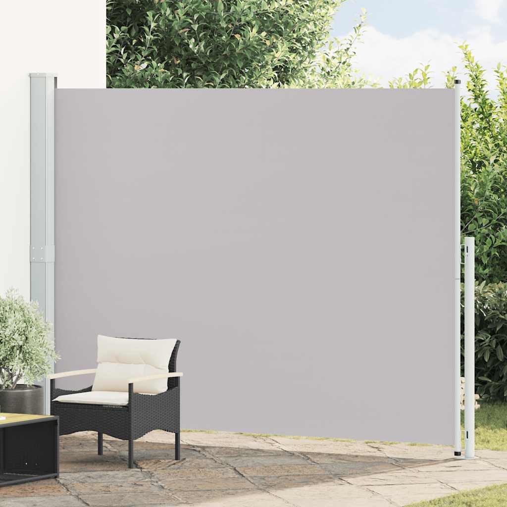 Tuinscherm uittrekbaar 220x300 cm grijs is nu te koop bij PeponiXL, paradijselijk wonen!