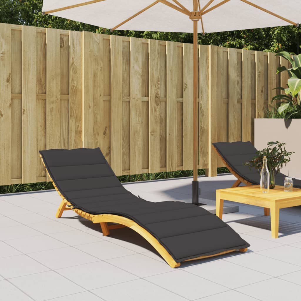 Ligbedkussen 200x70x3 cm oxford stof zwart is nu te koop bij PeponiXL, paradijselijk wonen!