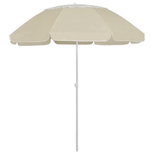 Strandparasol 300 cm zandgeel is nu te koop bij PeponiXL, paradijselijk wonen!