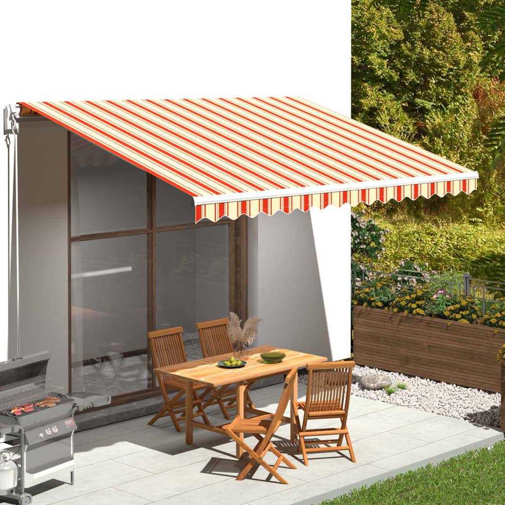 Vervangingsdoek voor luifel 4,5x3,5 m geel en oranje is nu te koop bij PeponiXL, paradijselijk wonen!