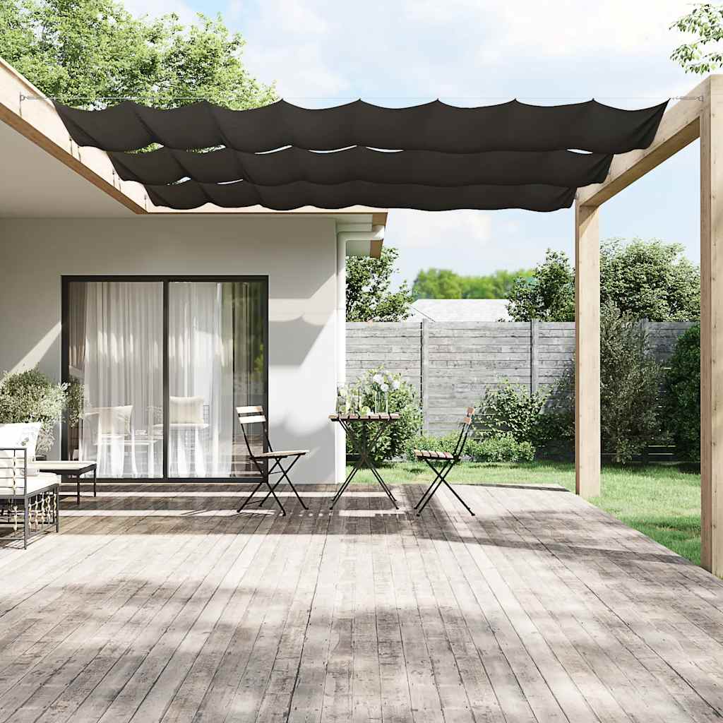 Luifel verticaal 180x1200 cm oxford stof antracietkleurig is nu te koop bij PeponiXL, paradijselijk wonen!