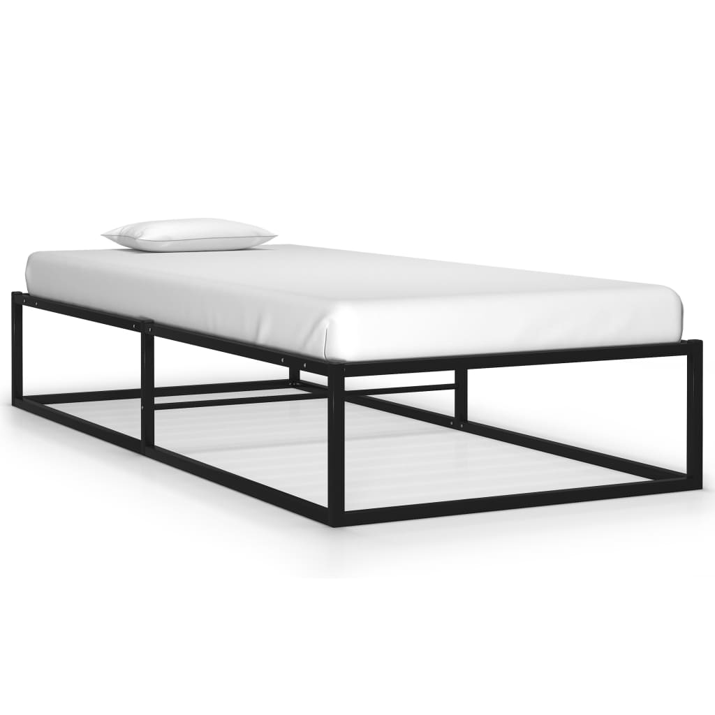 Bedframe metaal zwart 100x200 cm is nu te koop bij PeponiXL, paradijselijk wonen!