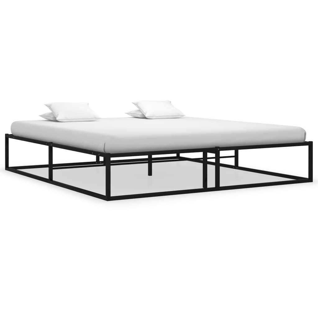 Bedframe metaal zwart 200x200 cm is nu te koop bij PeponiXL, paradijselijk wonen!
