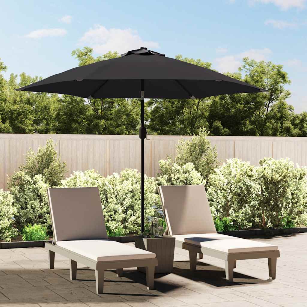 Vervangingsdoek voor parasol 300 cm zwart is nu te koop bij PeponiXL, paradijselijk wonen!