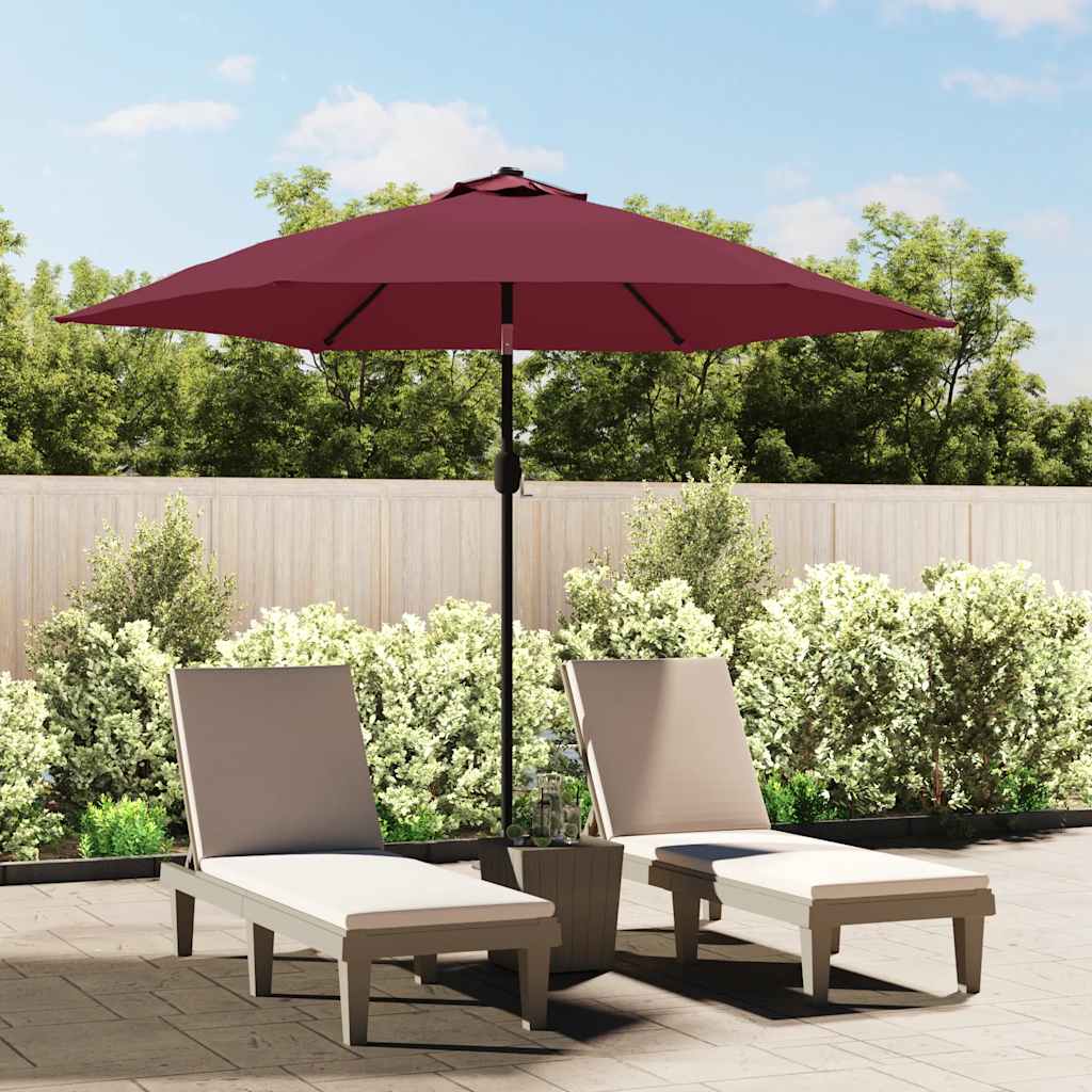 Vervangingsdoek voor parasol 300 cm bordeauxrood is nu te koop bij PeponiXL, paradijselijk wonen!