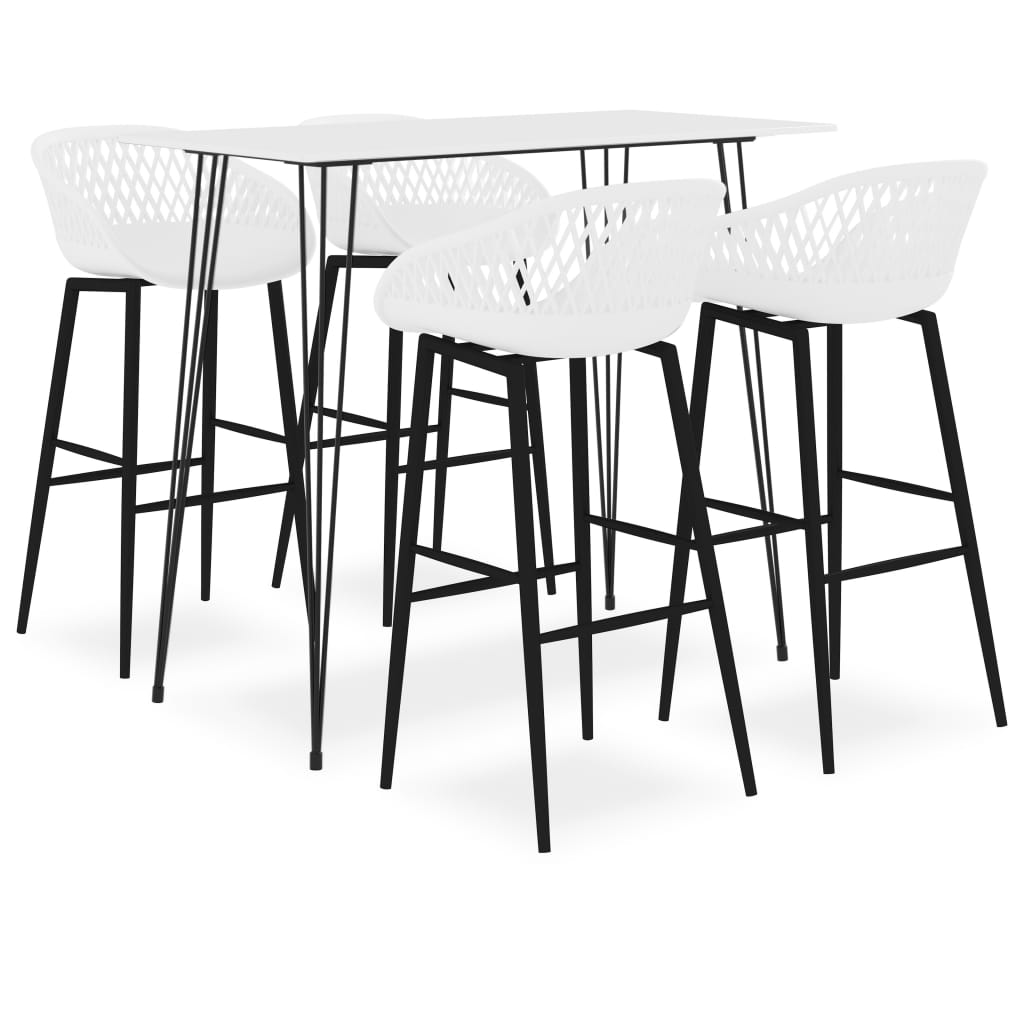 5-delige Barset wit is nu te koop bij PeponiXL, paradijselijk wonen!
