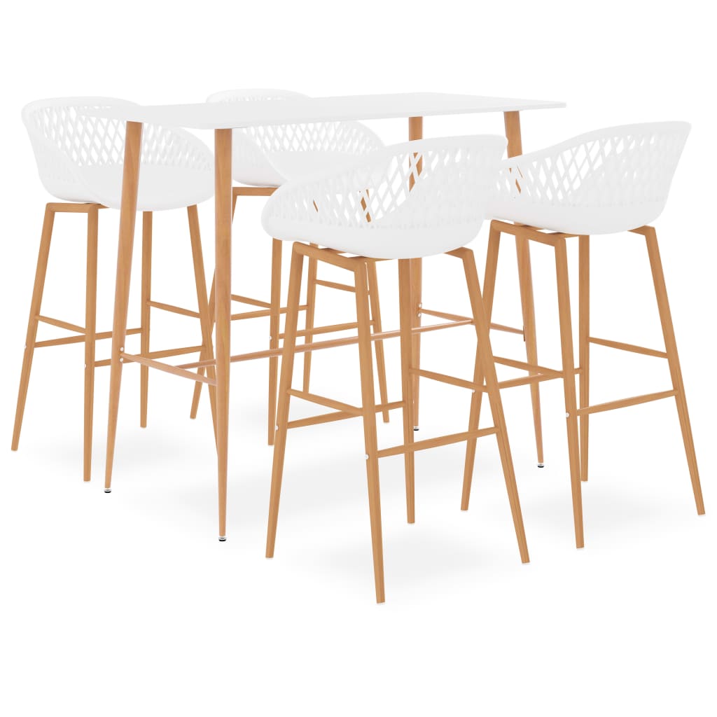5-delige Barset wit is nu te koop bij PeponiXL, paradijselijk wonen!
