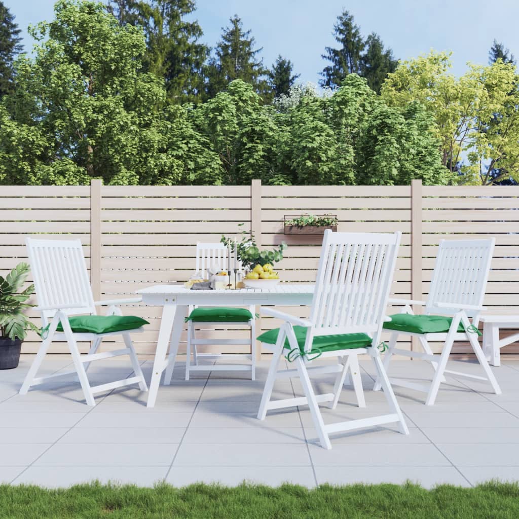 Stoelkussens 4 st 50x50x7 cm oxford stof groen is nu te koop bij PeponiXL, paradijselijk wonen!