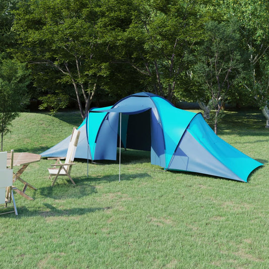 Tent 6-persoons blauw en lichtblauw is nu te koop bij PeponiXL, paradijselijk wonen!