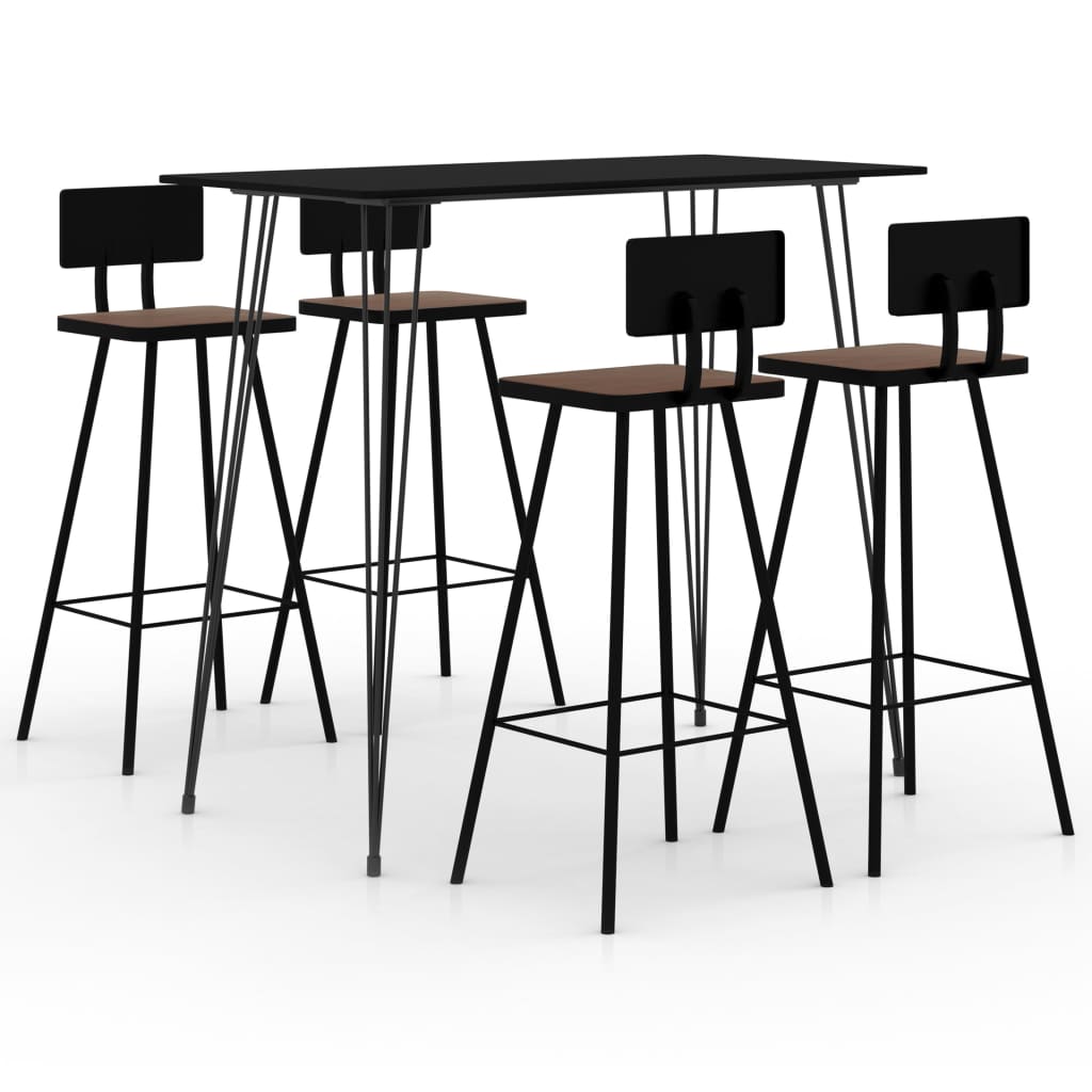 5-delige Barset zwart is nu te koop bij PeponiXL, paradijselijk wonen!