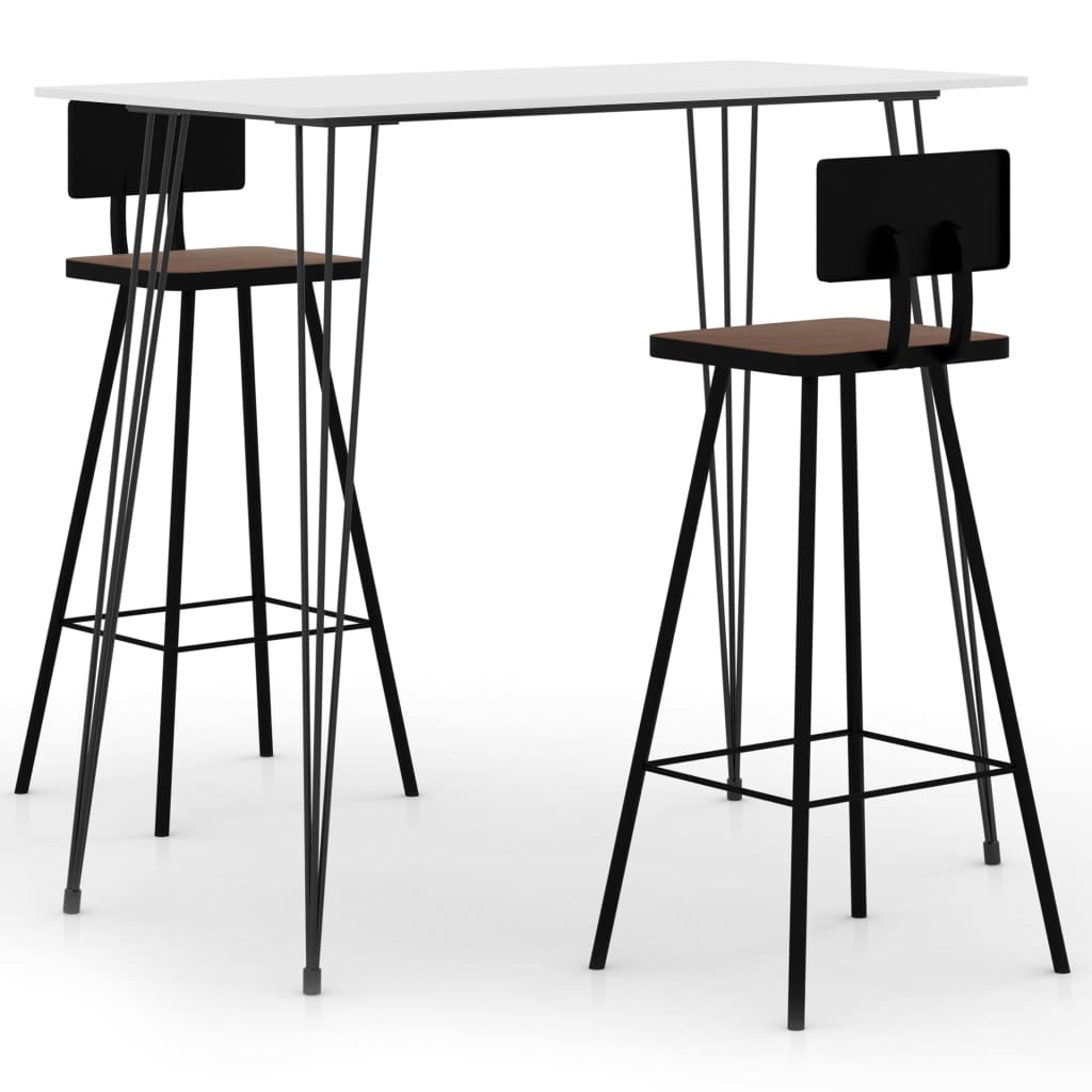 3-delige Barset wit is nu te koop bij PeponiXL, paradijselijk wonen!