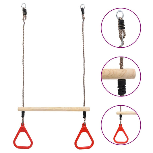 Trapezestang met ringen is nu te koop bij PeponiXL, paradijselijk wonen!
