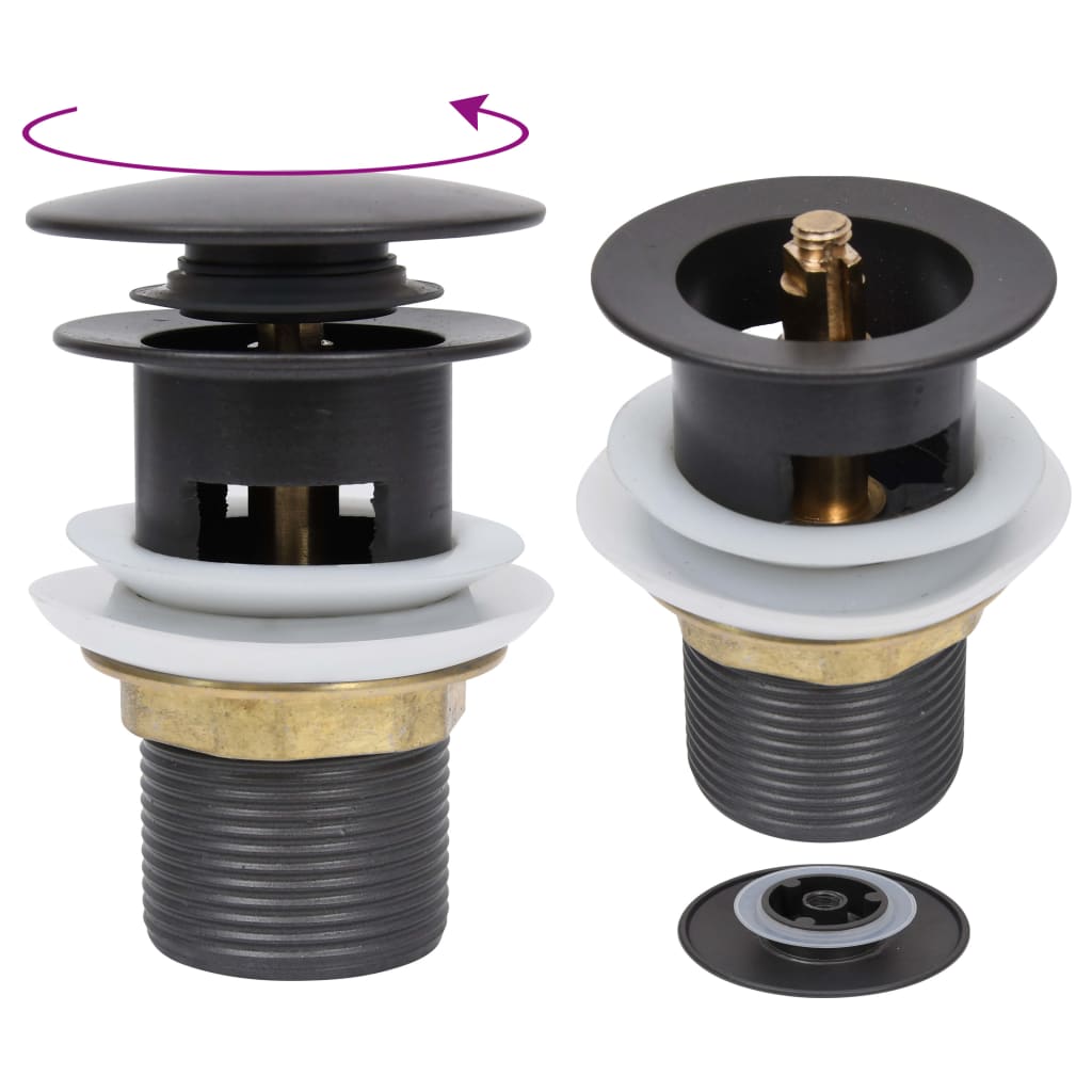 Afvoer pop-up met overloop 6,4x6,4x9,1 cm grijs is nu te koop bij PeponiXL, paradijselijk wonen!