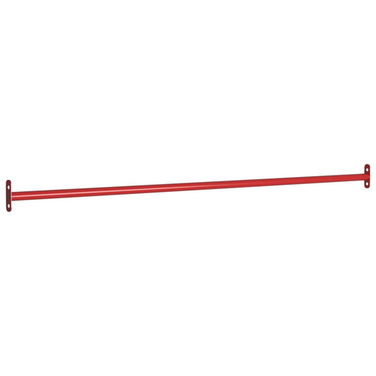 Rekstok 125 cm staal rood is nu te koop bij PeponiXL, paradijselijk wonen!