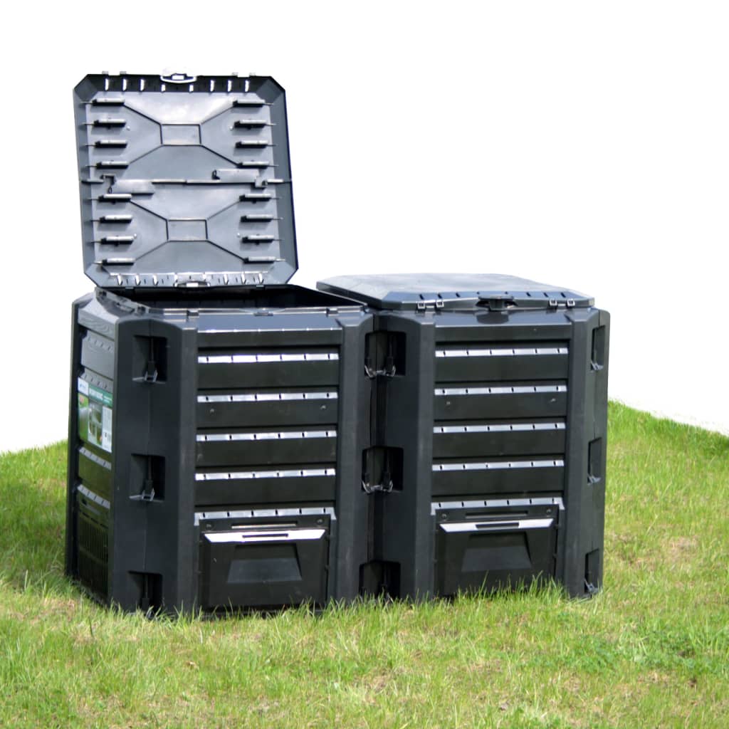 Compostbak 380 L zwart is nu te koop bij PeponiXL, paradijselijk wonen!