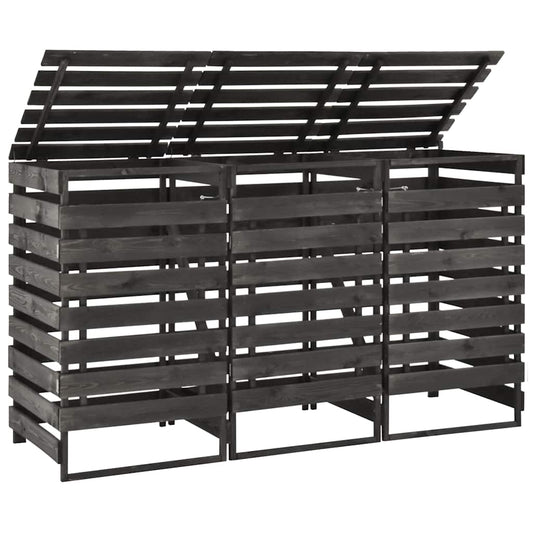 Containerberging driedubbel 210x75x121 cm geverfd grenenhout is nu te koop bij PeponiXL, paradijselijk wonen!