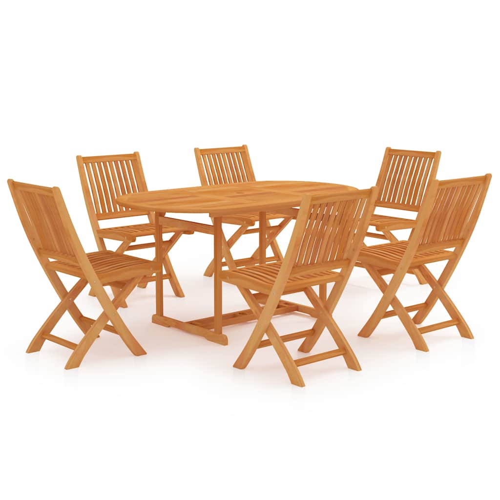 7-delige Tuinset massief teakhout is nu te koop bij PeponiXL, paradijselijk wonen!