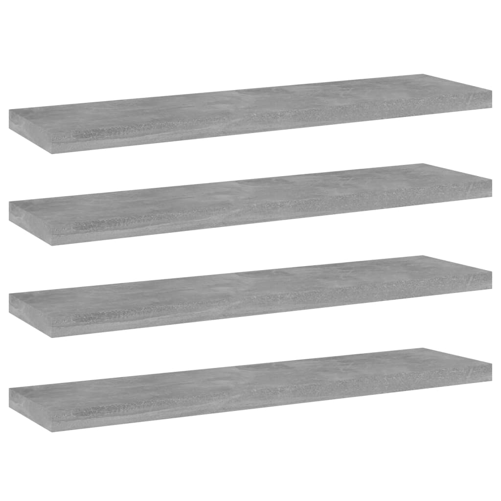 Wandschappen 4 st 40x10x1,5 cm bewerkt hout betongrijs is nu te koop bij PeponiXL, paradijselijk wonen!