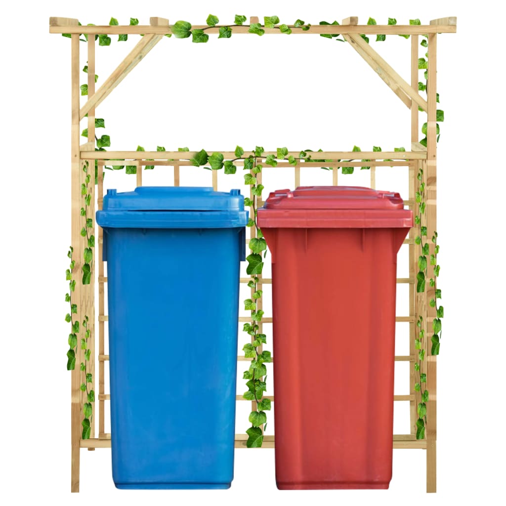 Pergola voor 2 containers geïmpregneerd grenenhout is nu te koop bij PeponiXL, paradijselijk wonen!