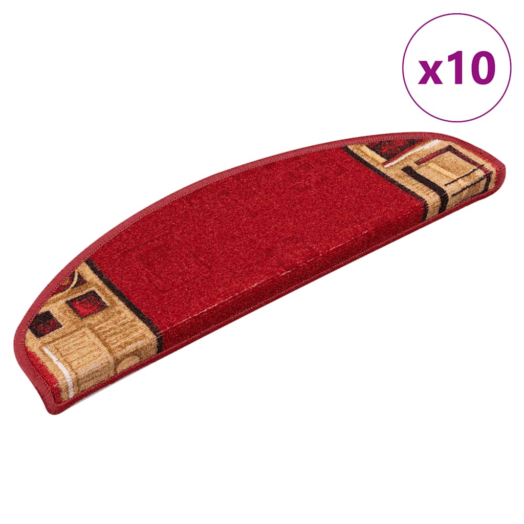 Trapmatten zelfklevend 10 st 65x21x4 cm rood is nu te koop bij PeponiXL, paradijselijk wonen!