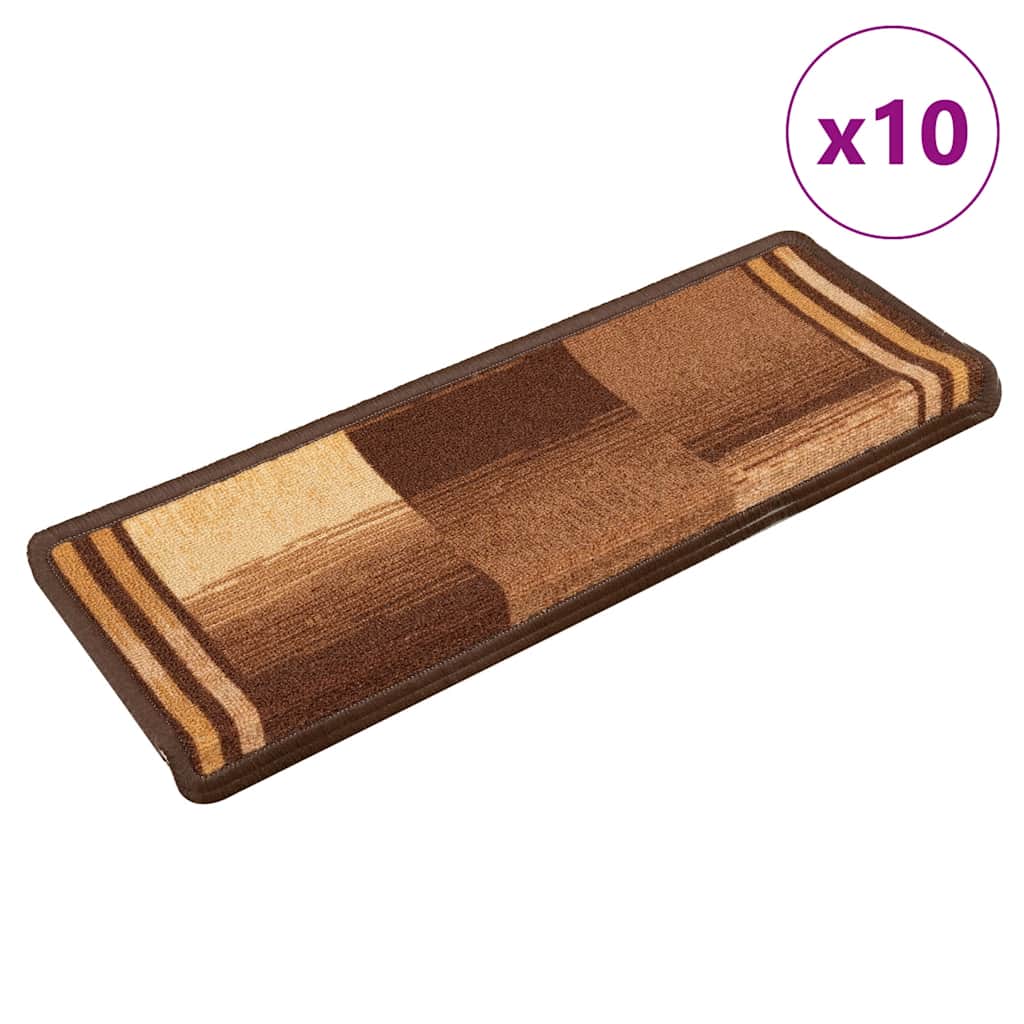 Trapmatten zelfklevend 10 st 65x21x4 cm bruin is nu te koop bij PeponiXL, paradijselijk wonen!