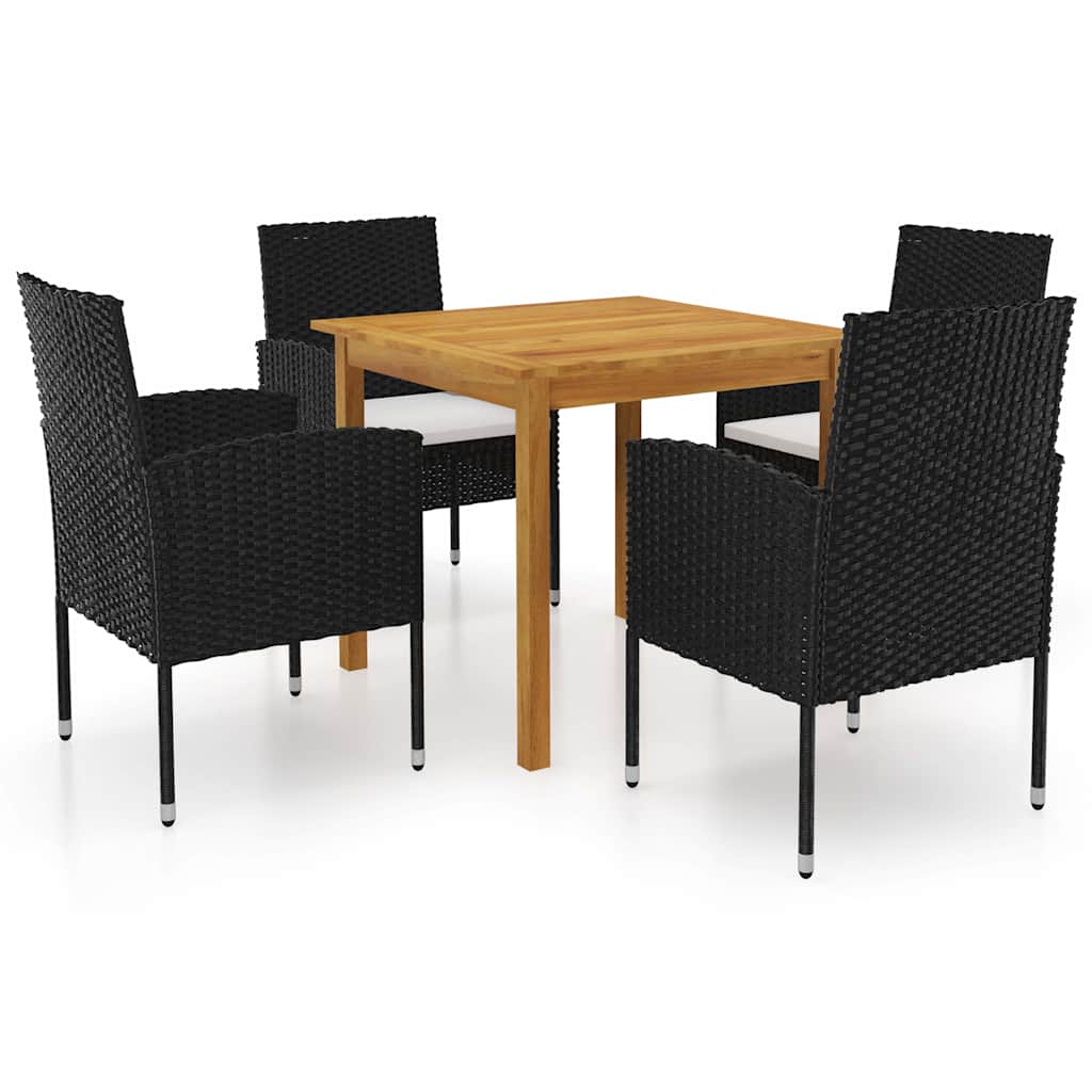 5-delige Tuinset zwart is nu te koop bij PeponiXL, paradijselijk wonen!