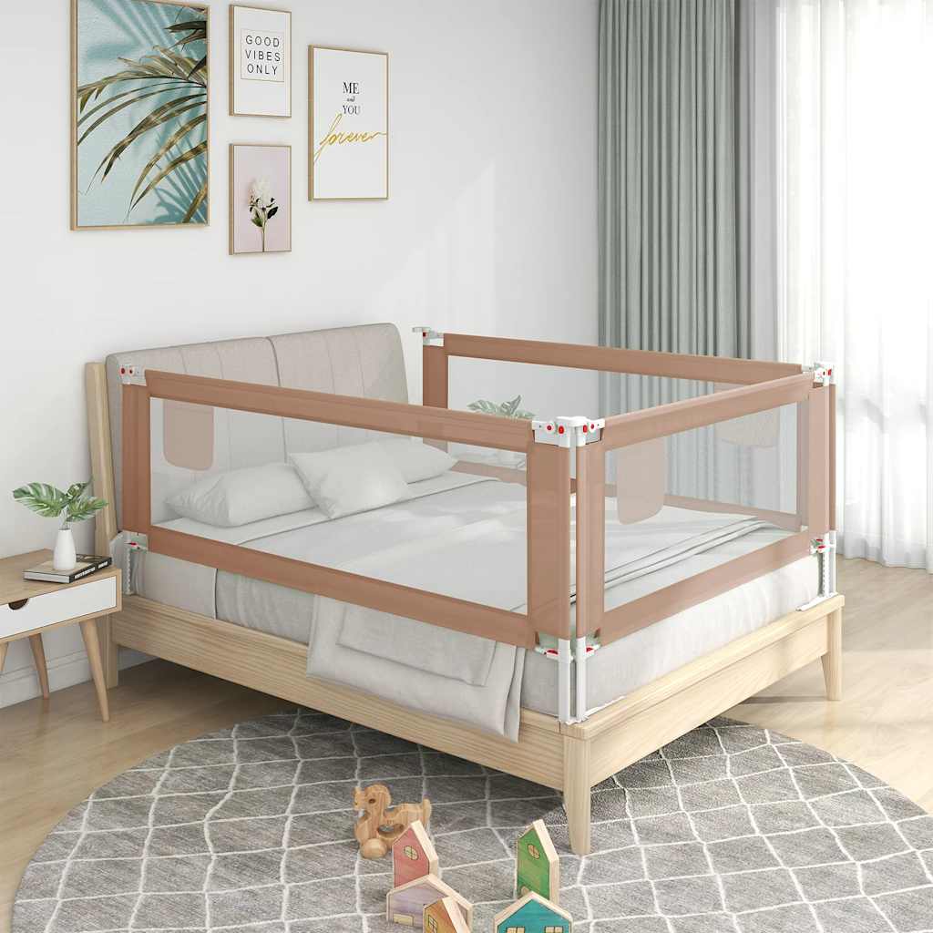 Bedhekje peuter 160x25 cm stof taupe is nu te koop bij PeponiXL, paradijselijk wonen!