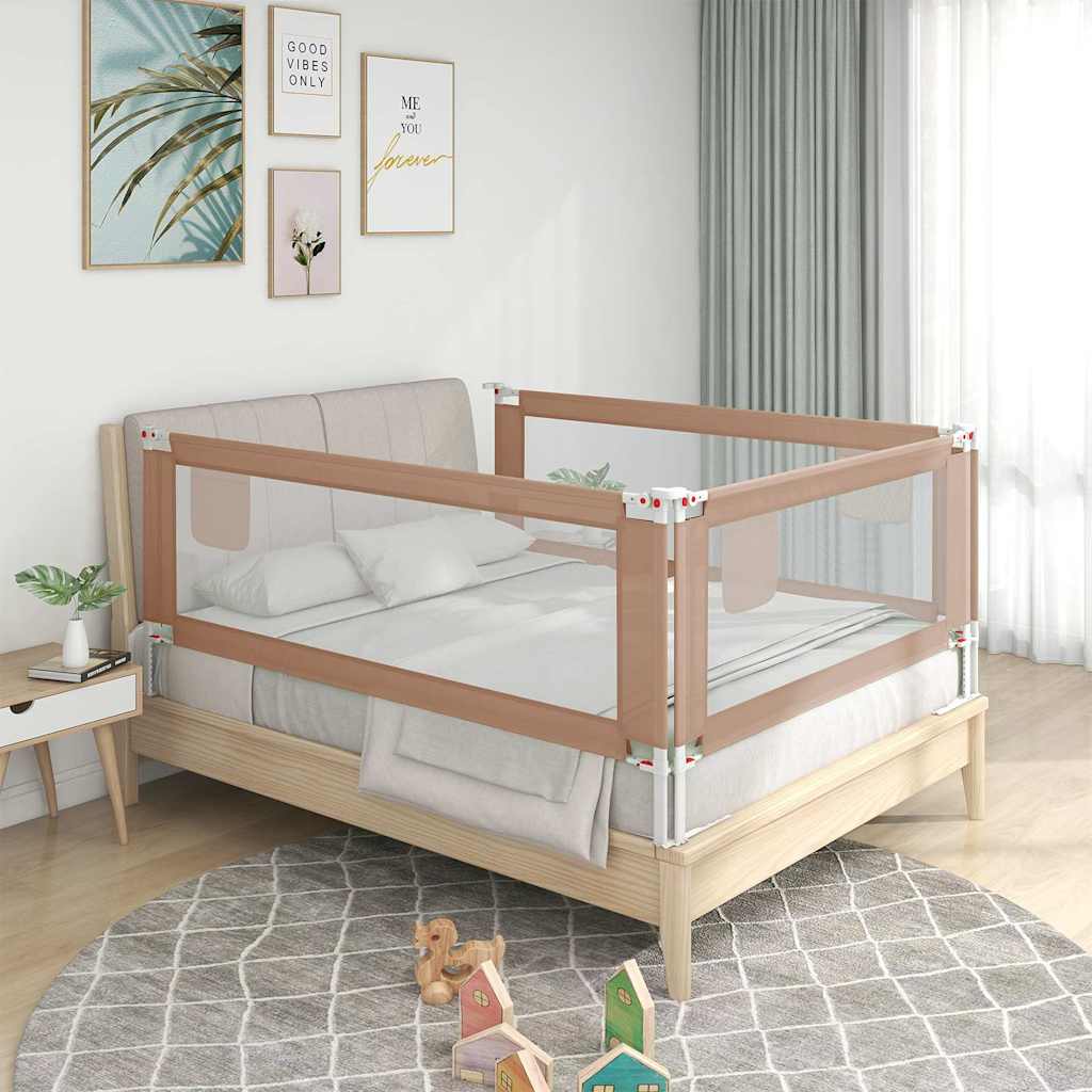 Bedhekje peuter 200x25 cm stof taupe is nu te koop bij PeponiXL, paradijselijk wonen!
