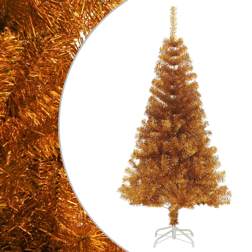 Kunstkerstboom met standaard 120 cm PET goudkleurig is nu te koop bij PeponiXL, paradijselijk wonen!