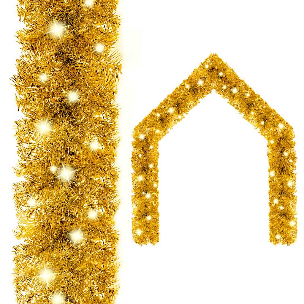 Kerstslinger met LED-lampjes 10 m goudkleurig is nu te koop bij PeponiXL, paradijselijk wonen!