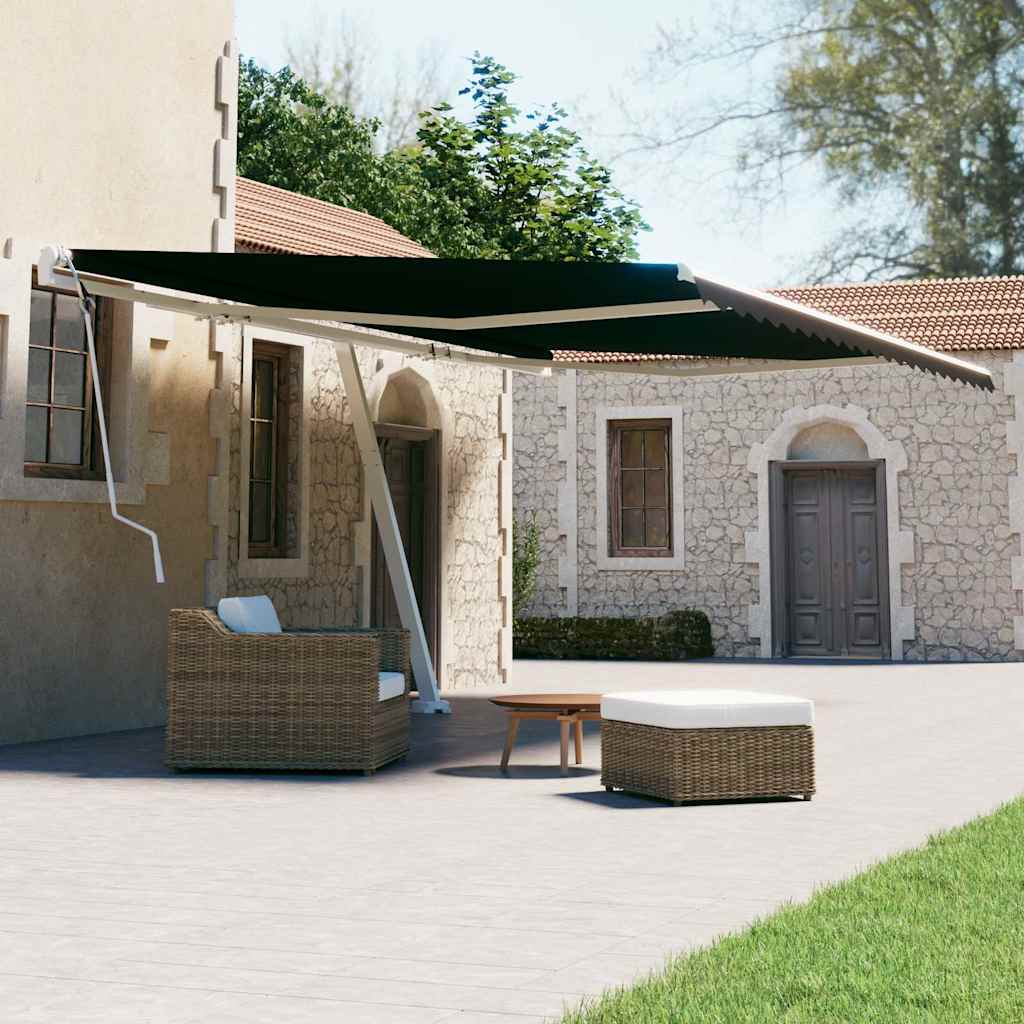 Luifel vrijstaand handmatig uittrekbaar 600x300 cm antraciet is nu te koop bij PeponiXL, paradijselijk wonen!