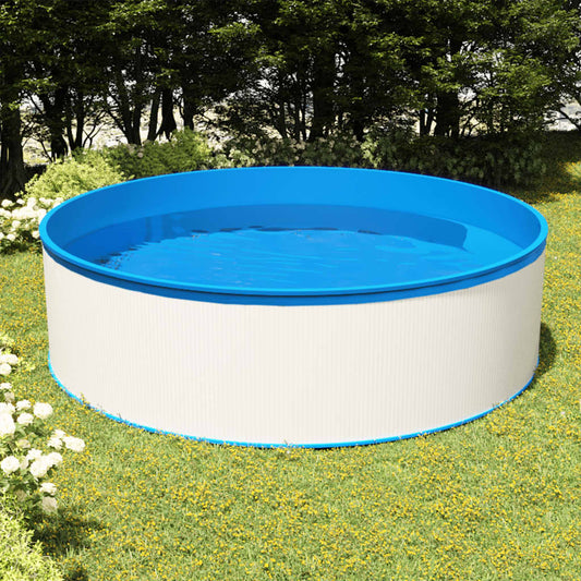 Splasher pool met hangende skimmer en pomp 350x90 cm wit is nu te koop bij PeponiXL, paradijselijk wonen!
