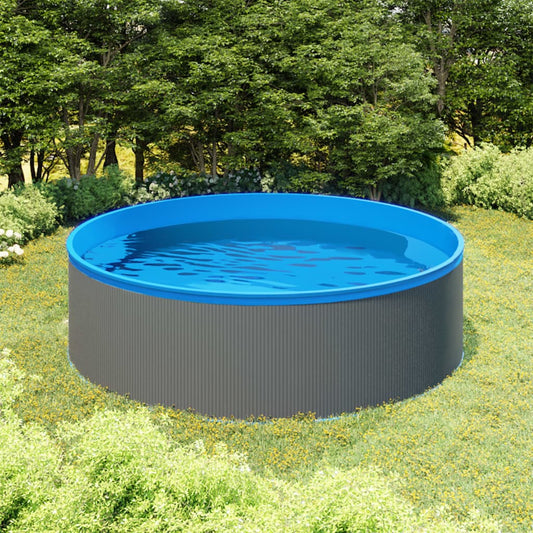 Splasher pool met hangende skimmer en pomp 350x90 cm grijs is nu te koop bij PeponiXL, paradijselijk wonen!