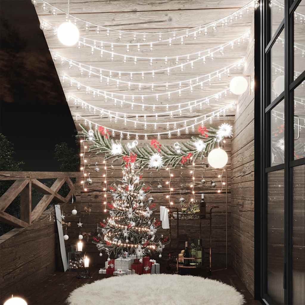 Lichtsnoer met 400 LED's 8 functies koudwit 40 m is nu te koop bij PeponiXL, paradijselijk wonen!