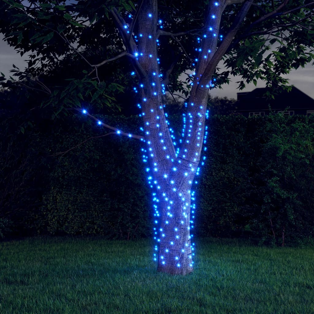Lichtsnoeren 2 st met 2x200 LED's solar binnen/buiten blauw is nu te koop bij PeponiXL, paradijselijk wonen!