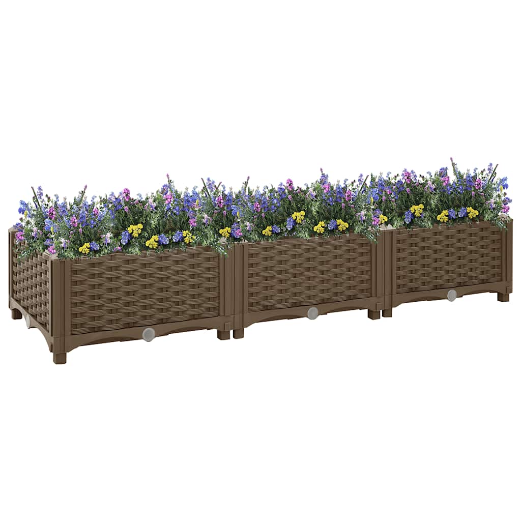 Plantenbak verhoogd 120x40x23 cm polypropyleen is nu te koop bij PeponiXL, paradijselijk wonen!