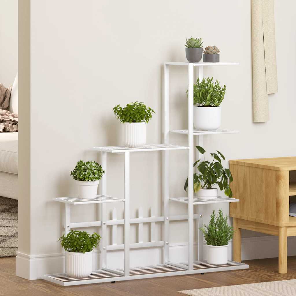 Bloemenstandaard 94,5x25x88 cm metaal wit is nu te koop bij PeponiXL, paradijselijk wonen!