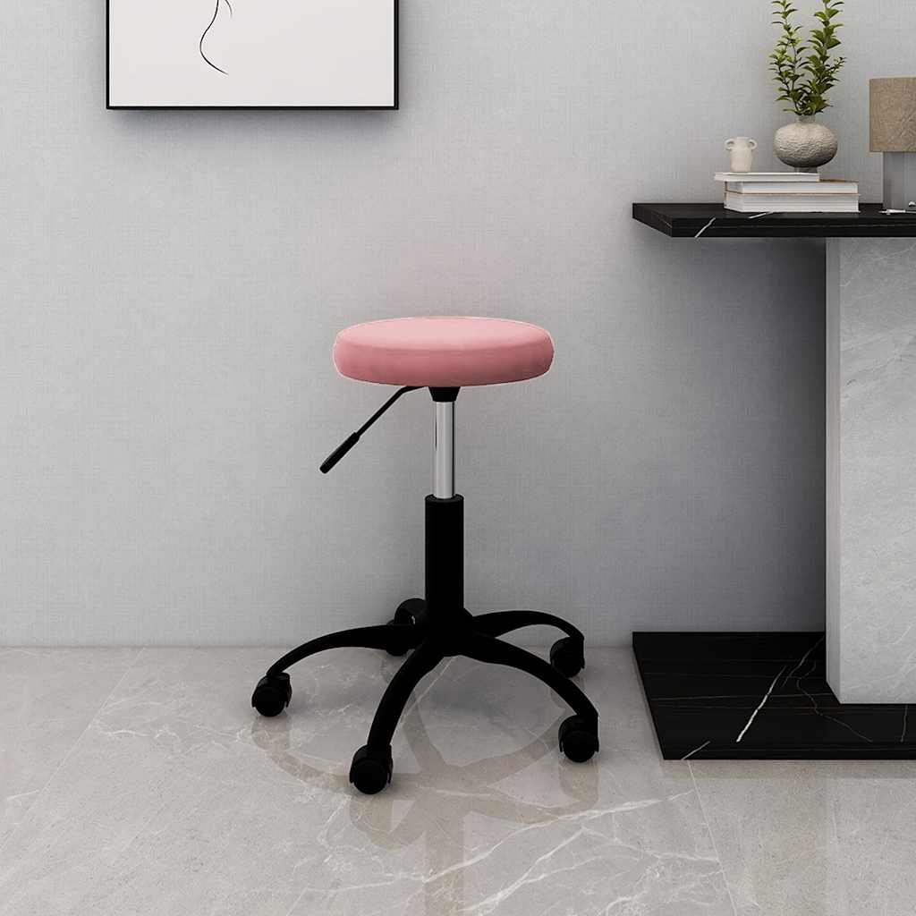 Bureaustoel fluweel roze is nu te koop bij PeponiXL, paradijselijk wonen!