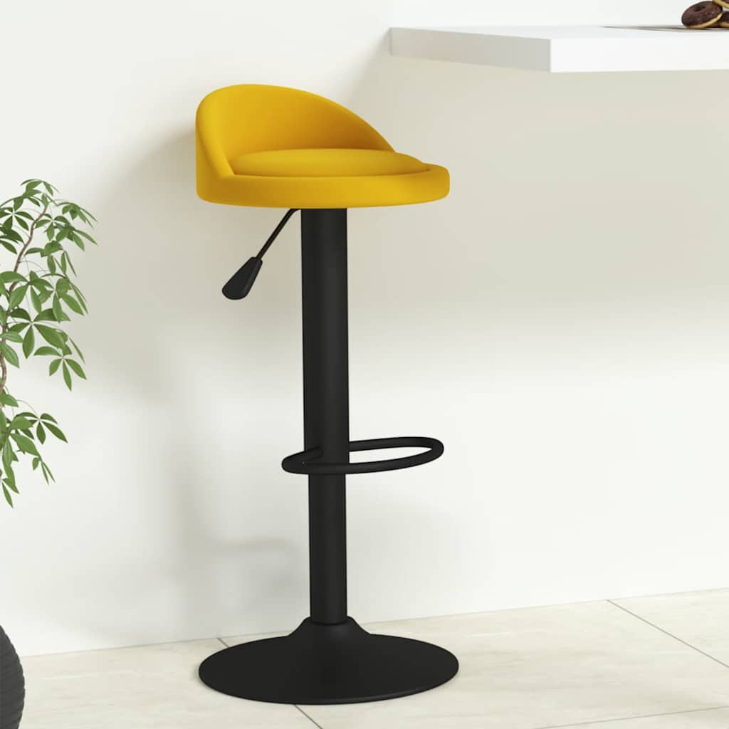 Barkruk fluweel geel is nu te koop bij PeponiXL, paradijselijk wonen!