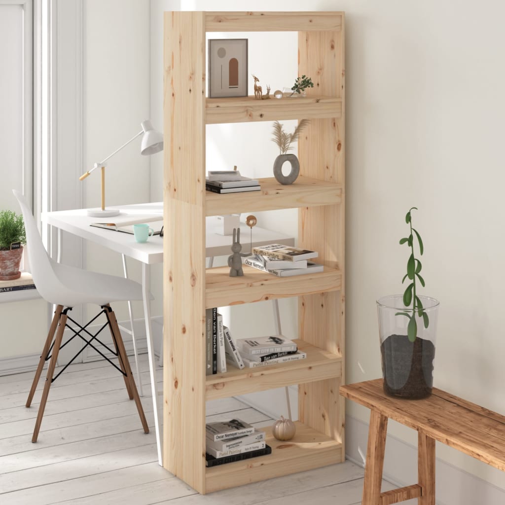 Boekenkast/kamerscherm 60x30x167,5 cm massief grenenhout is nu te koop bij PeponiXL, paradijselijk wonen!