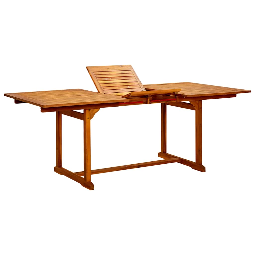 Tuintafel (150-200)x100x75 cm massief acaciahout is nu te koop bij PeponiXL, paradijselijk wonen!