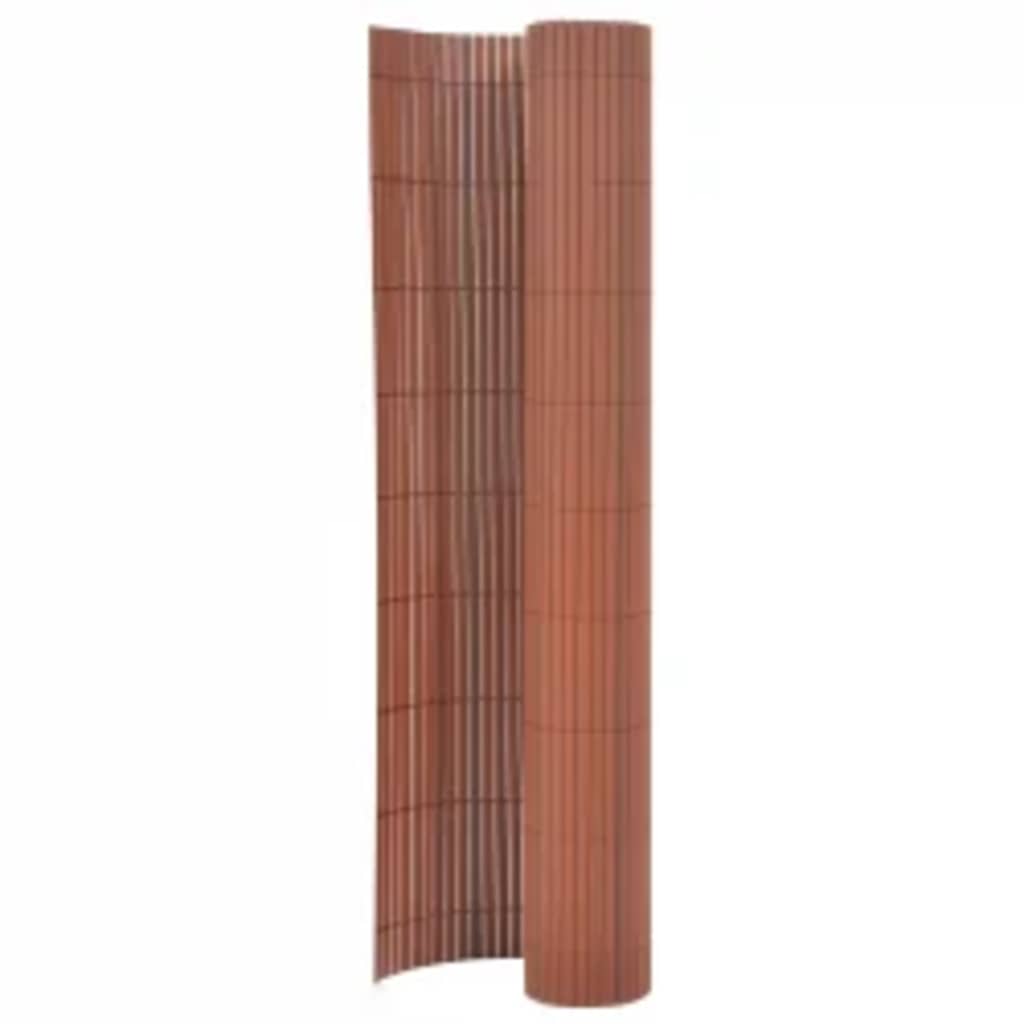 Tuinafscheiding dubbelzijdig 110x500 cm bruin is nu te koop bij PeponiXL, paradijselijk wonen!