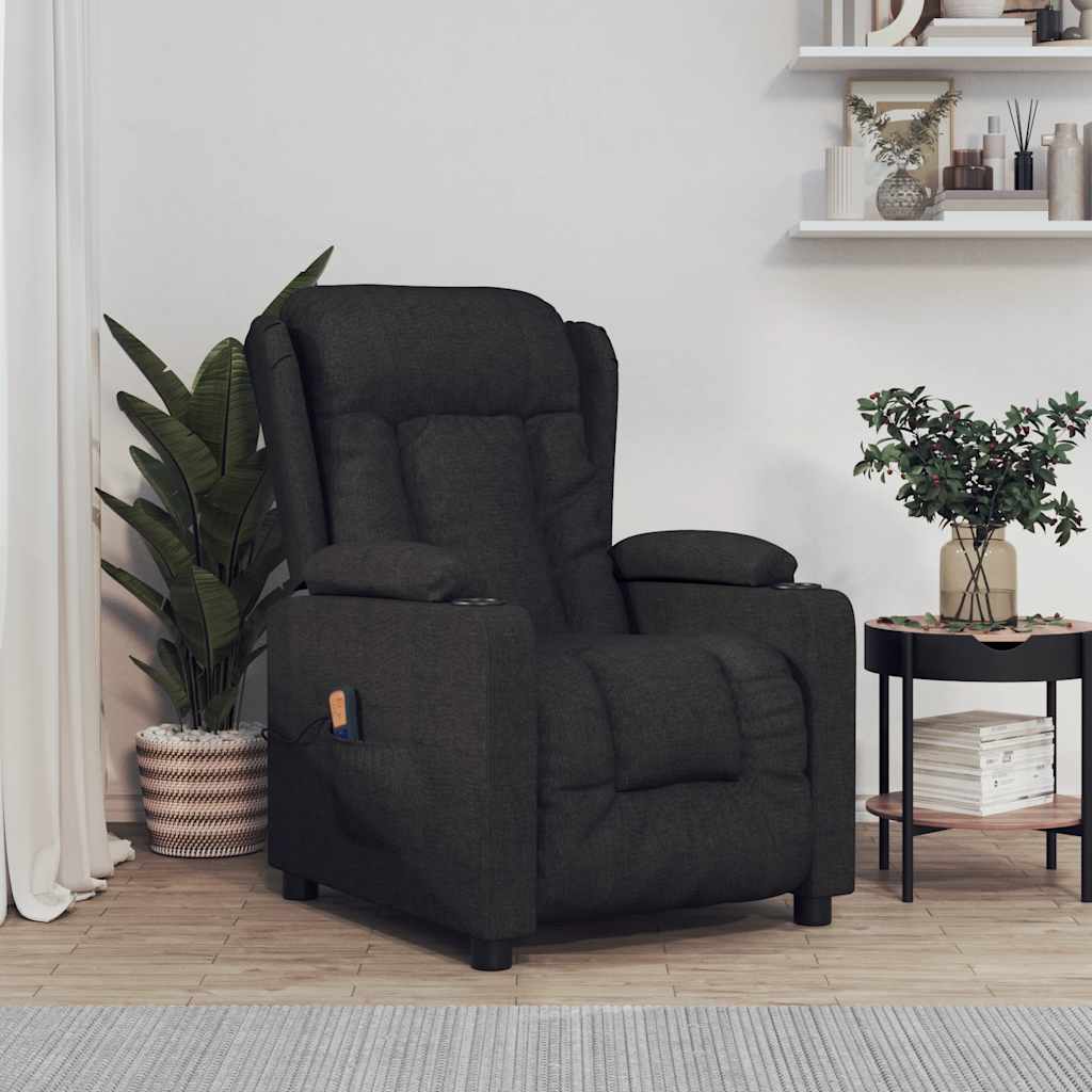 Massagestoel stof zwart is nu te koop bij PeponiXL, paradijselijk wonen!