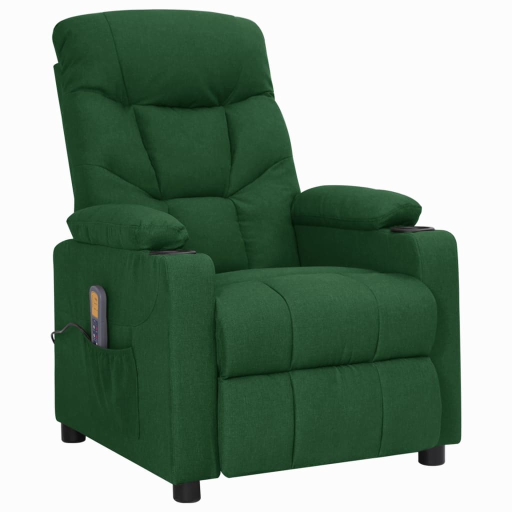Massagestoel stof donkergroen is nu te koop bij PeponiXL, paradijselijk wonen!