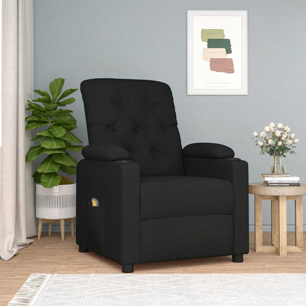 Massagestoel stof zwart is nu te koop bij PeponiXL, paradijselijk wonen!