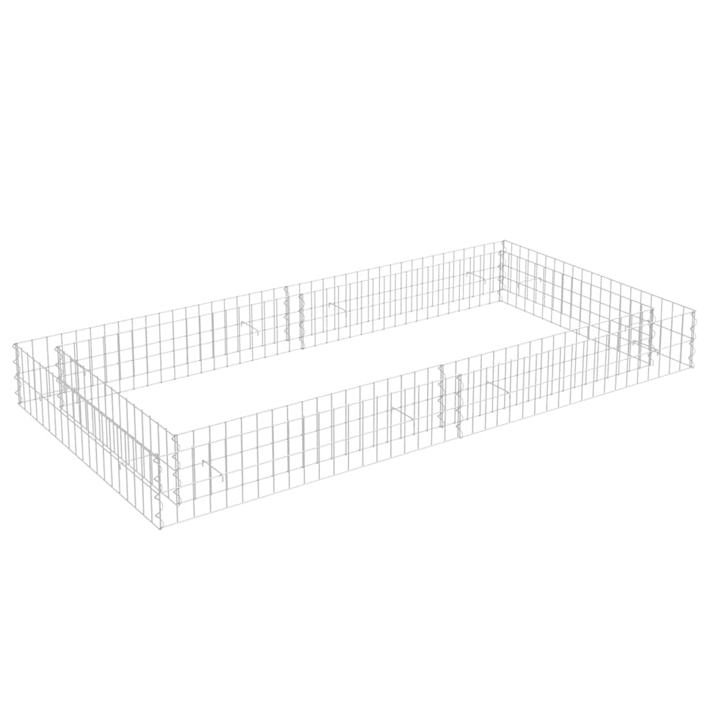 Gabion plantenbak verhoogd 200x100x20 cm gegalvaniseerd staal is nu te koop bij PeponiXL, paradijselijk wonen!
