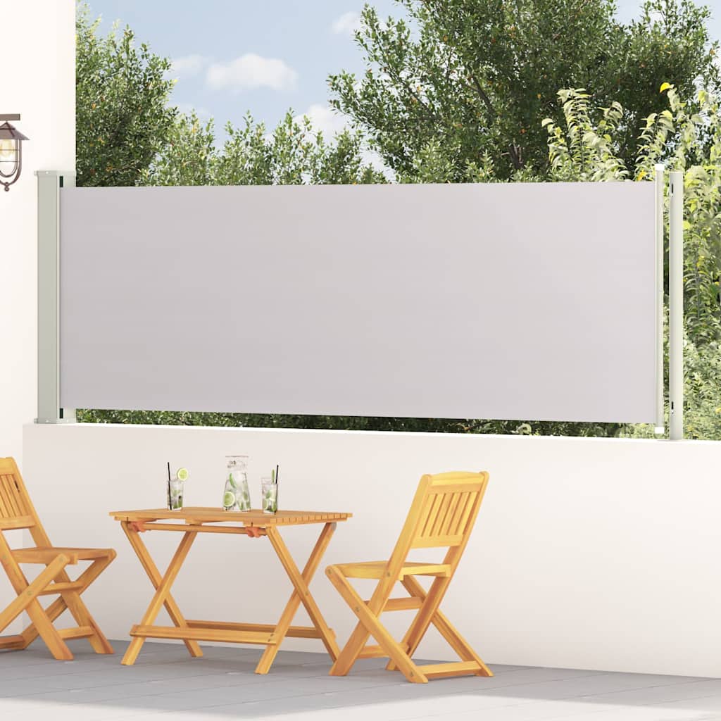Tuinscherm uittrekbaar 117x600 cm grijs is nu te koop bij PeponiXL, paradijselijk wonen!