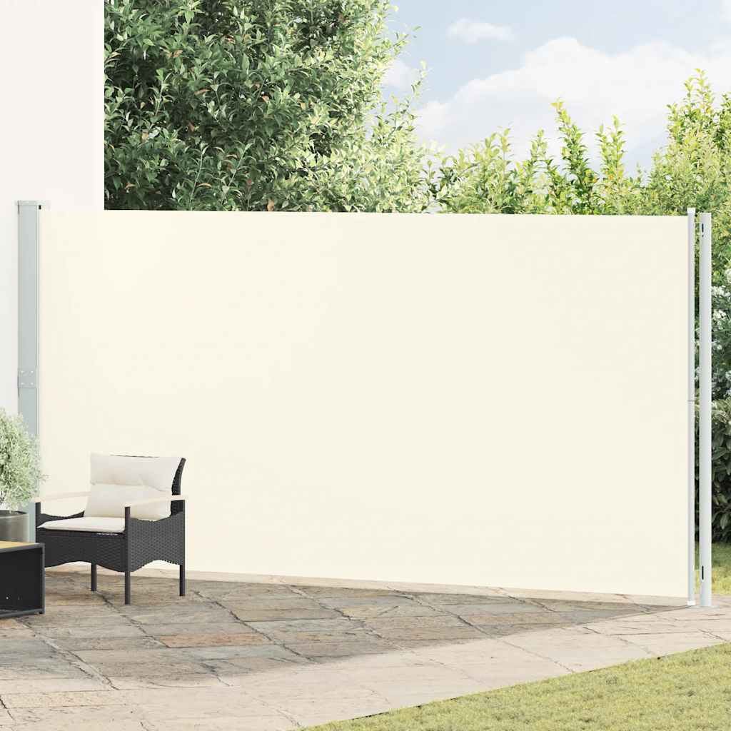 Tuinscherm uittrekbaar 200x600 cm crème is nu te koop bij PeponiXL, paradijselijk wonen!