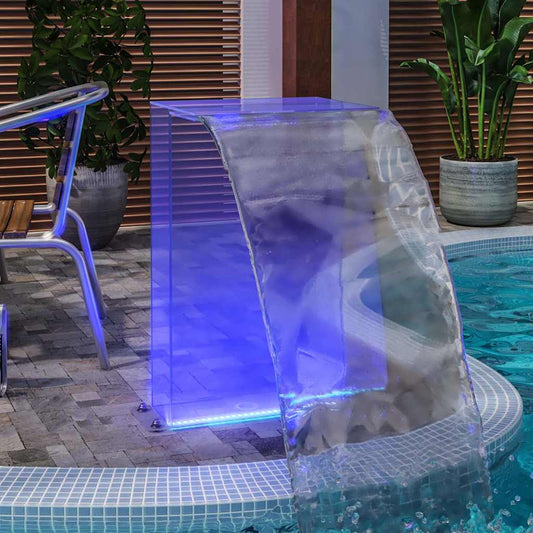 Zwembadfontein met RGB LED's 51 cm acryl is nu te koop bij PeponiXL, paradijselijk wonen!